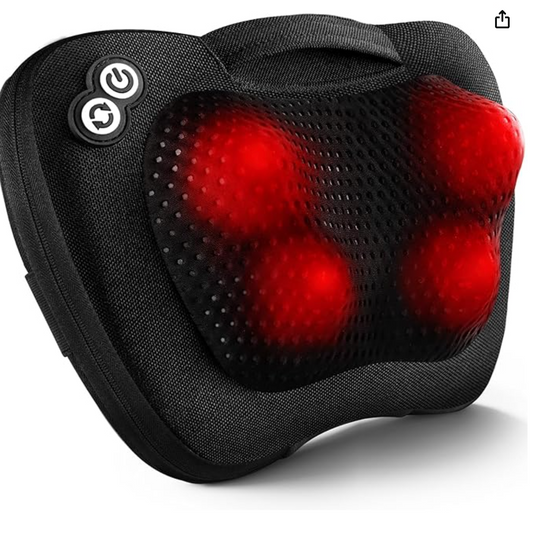 Shiatsu Back Massager with Heat – Deep Tissue Massage for Neck